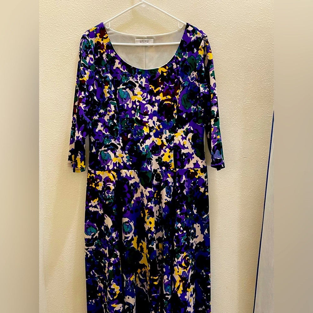 Kasper Elegant Purple Dress